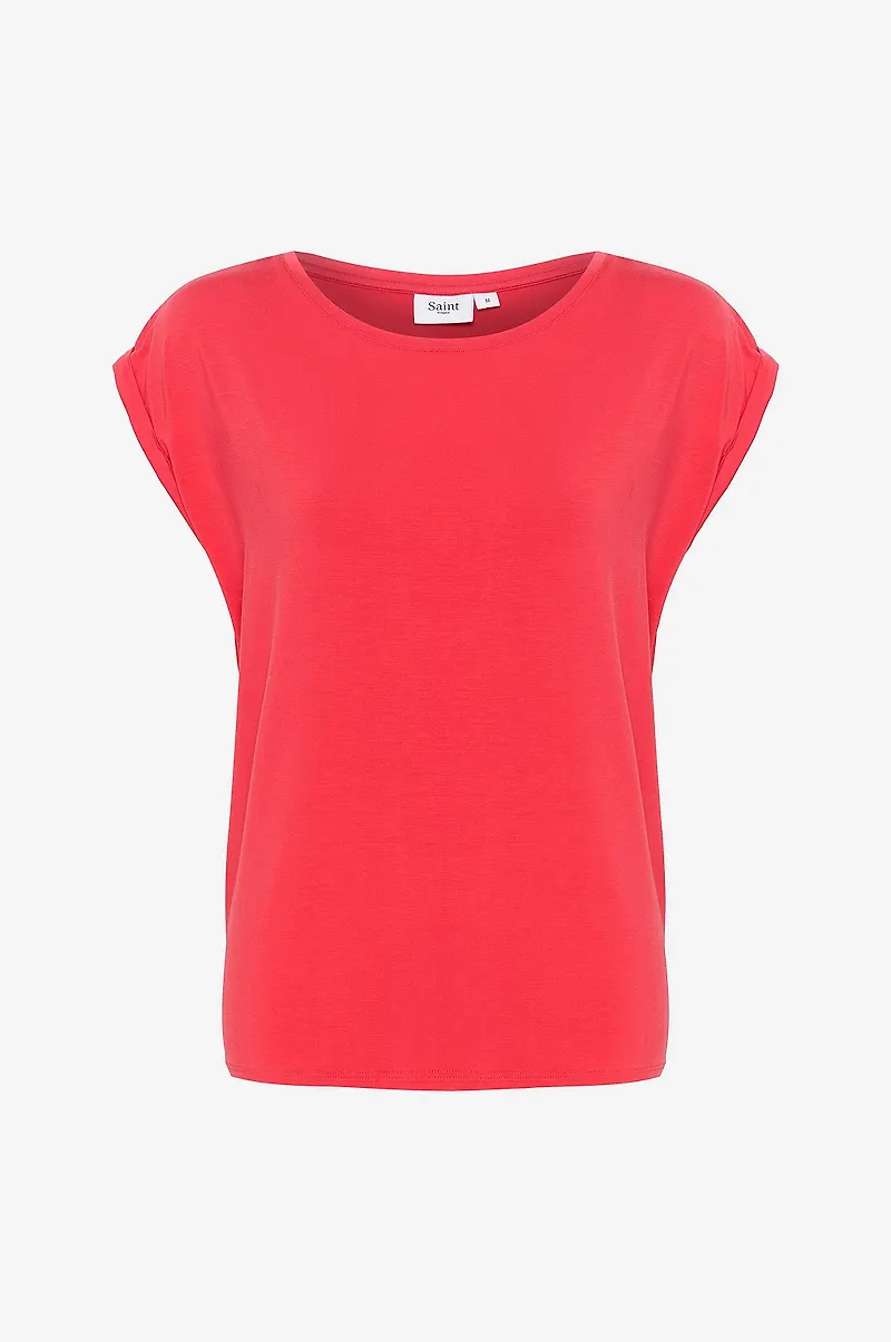 Saint Tropez - Topp Adelia SS T-shirt - Röd