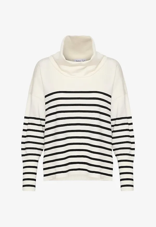 Saint Tropez - Tröja GrilaSZ Cowlneck Pullover - Vit
