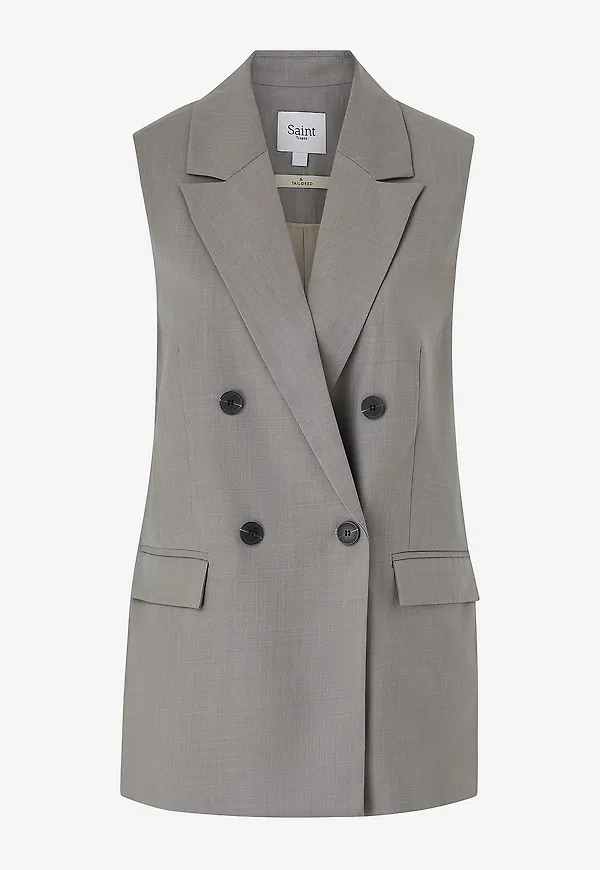 Saint Tropez - Väst Innekesz Waistcoat - Grå