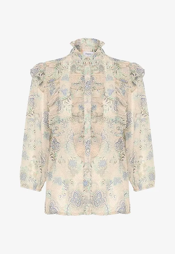 Saint Tropez - Blus DojaSZ Shirt - Beige
