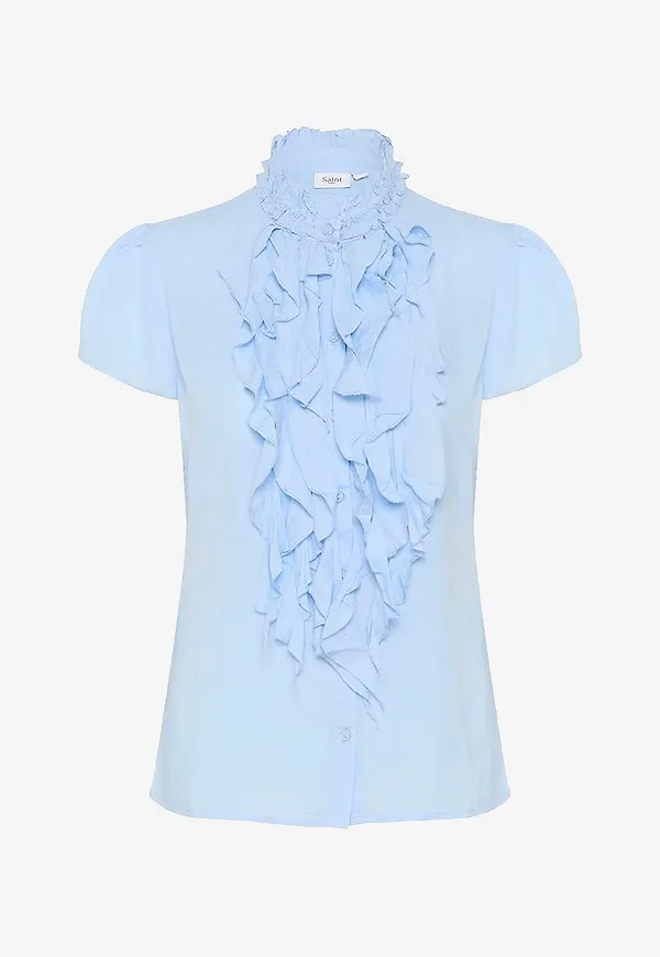 Saint Tropez - Blus ElliSZ SS Shirt - Blå
