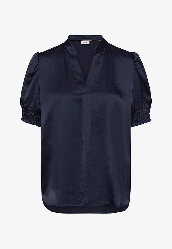 Saint Tropez - Blus PananSZ SS Blouse - Blå