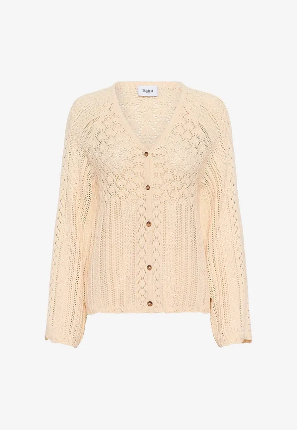 Saint Tropez - Cardigan Perlitasz Cardigan - Natur