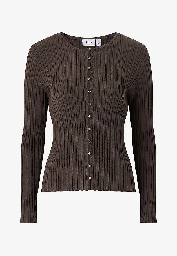 Saint Tropez - Cardigan SigridaSZ Cardigan - Brun