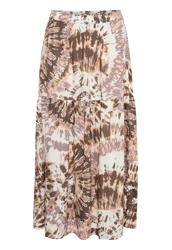Saint Tropez Iva Skirt Beige, Dam