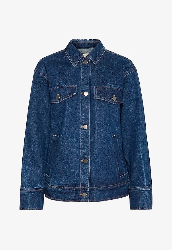 Saint Tropez - Jeansjacka IlbaSZ Denim Jacket - Blå