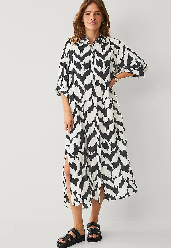 Saint Tropez - Maxiklänning Kelsiesz Shirt Dress - Svart