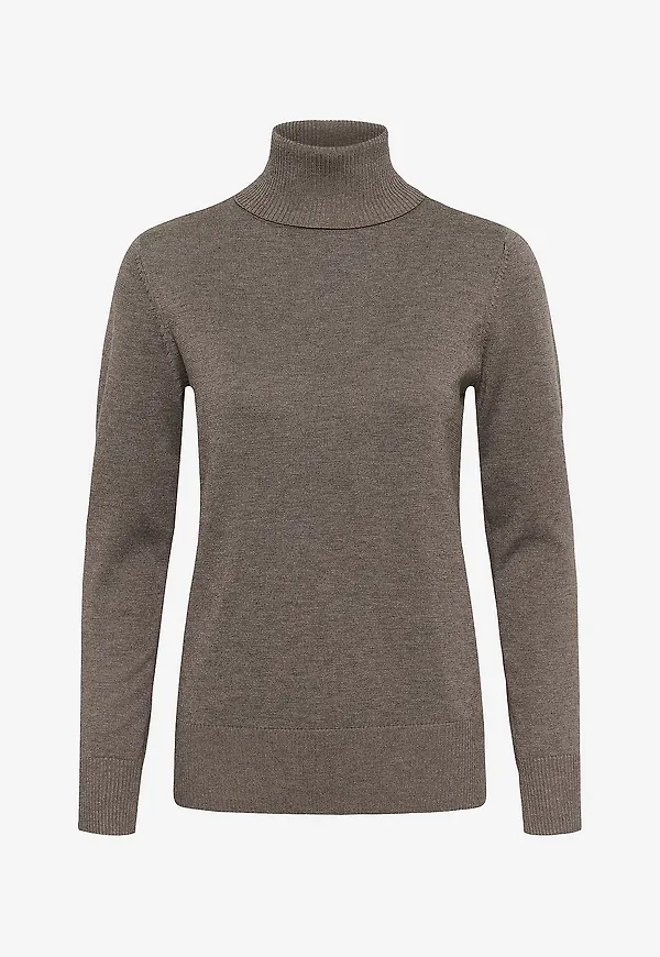 Saint Tropez - Polotröja MilaSZ Rollneck Pullover - Brun