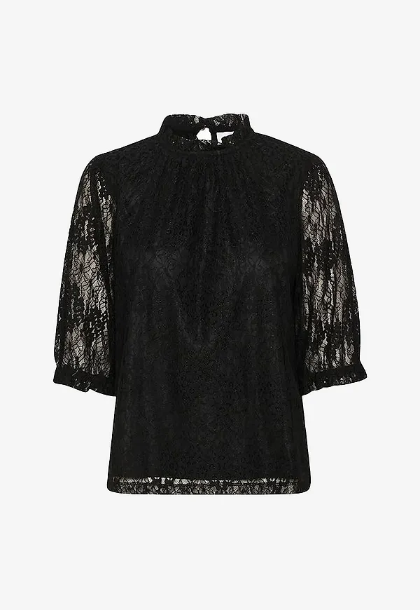 Saint Tropez - Spetsblus FilipaSZ Blouse - Svart