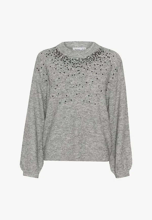 Saint Tropez - Tröja BarbelSZ Pullover - Grå