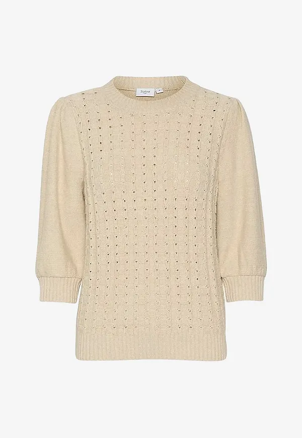 Saint Tropez - Tröja FelliSZ Pullover - Beige