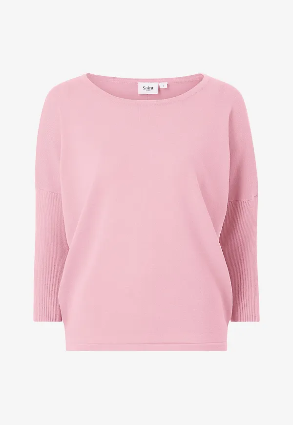 Saint Tropez - Tröja med ribbad ärm - Rosa