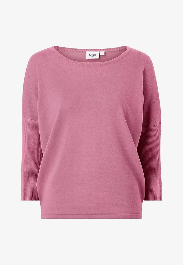 Saint Tropez - Tröja MilaSZ R-Neck Pullover - Rosa
