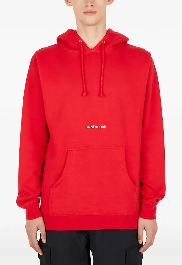 Saintwoods hoodie med magficka - Röd