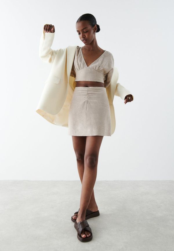 Sally linen skirt
