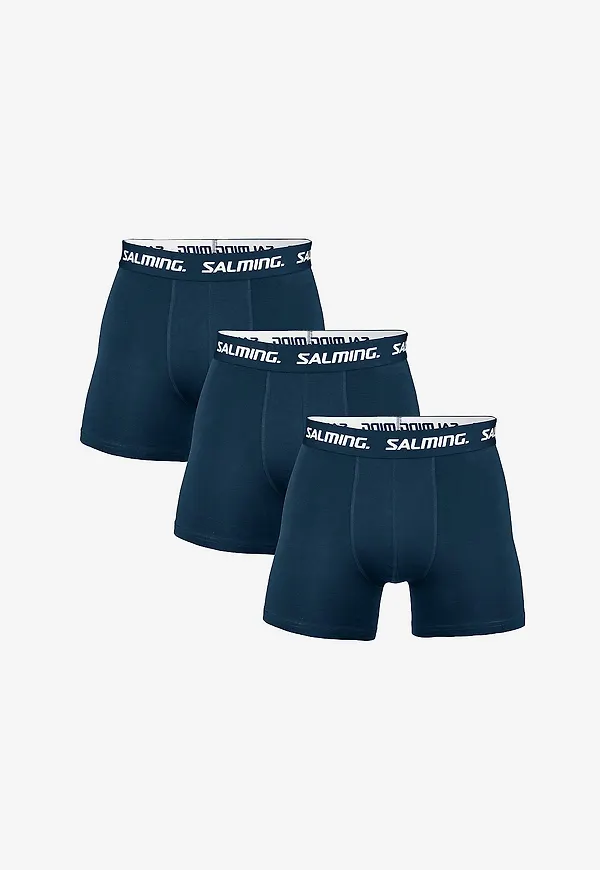 Salming - Boxerkalsong Cotton 3-pack - Blå