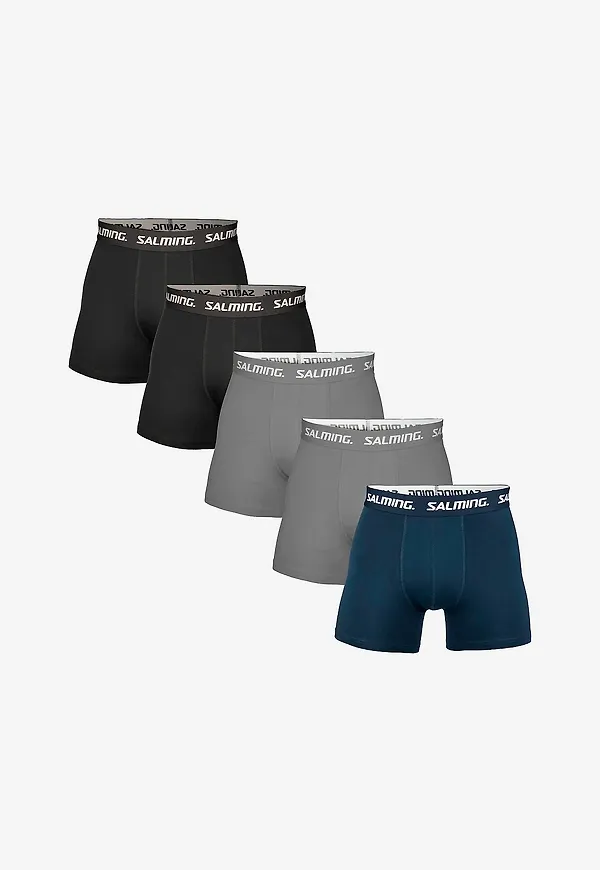 Salming - Boxerkalsonger Cotton 5-pack - Flerfärgad