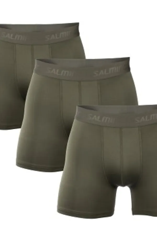 Salming Kalsonger 3P Performance Boxer Militärgrön polyester Large Herr