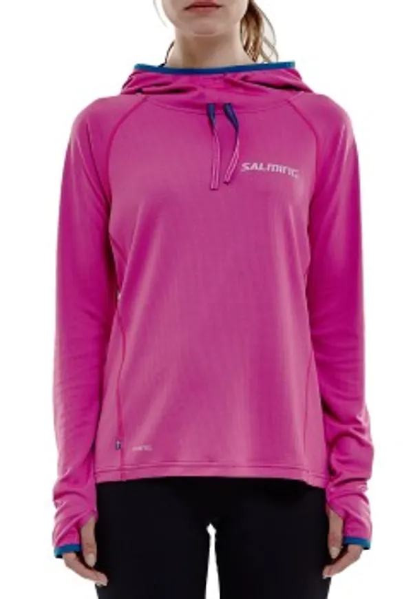 Salming Lightweight Hood Women Rosa polyester Medium Dam