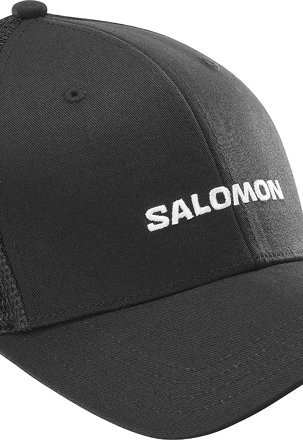 Salomon Logo Trucker Cap Deep Black