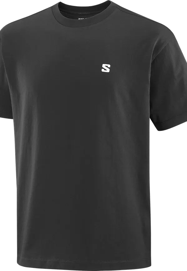 Salomon Men's Round Logo Graphic Deep Black