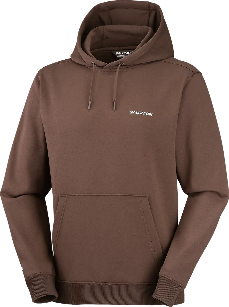 Salomon Men's Salomon Logo Hoodie Coffee Bean/