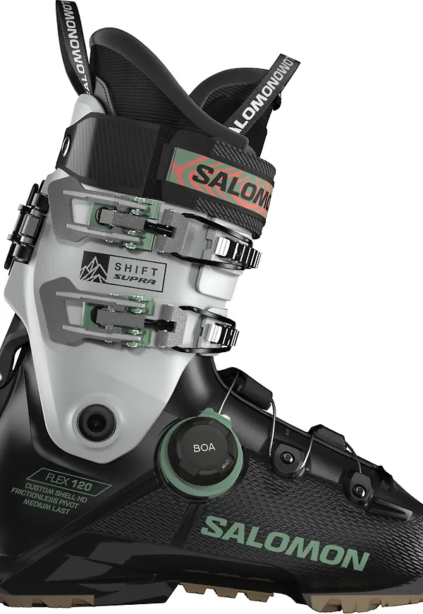 Salomon Men's Shift Supra BOA 120 GripWalk Black / Cool Gray 5 / Shale Green