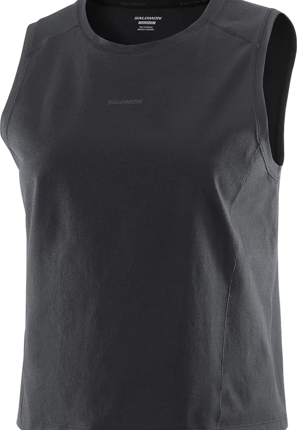 Salomon Women's Trackline Tank Deep Black