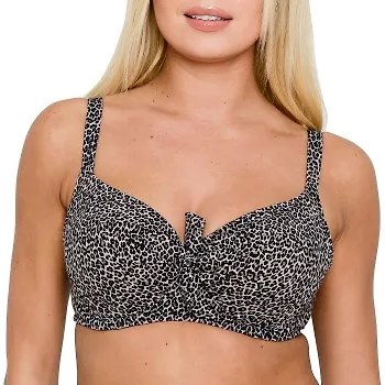 Saltabad Leo Dolly Bikini Bra Leopard polyamid H 80 Dam
