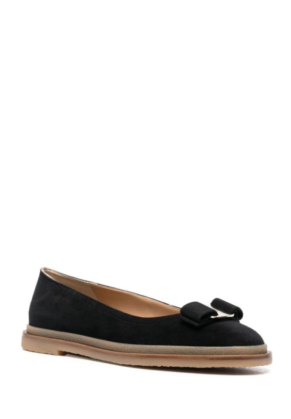 Salvatore Ferragamo - Ballerinaskor - Svart - Dam - Storlek: 36 EU