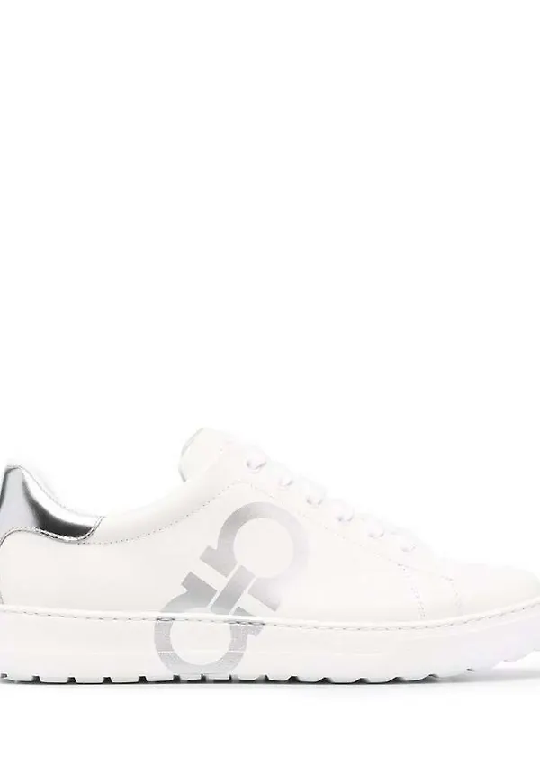 Salvatore Ferragamo - Sneakers - Vit - Dam - Storlek: 35 EU