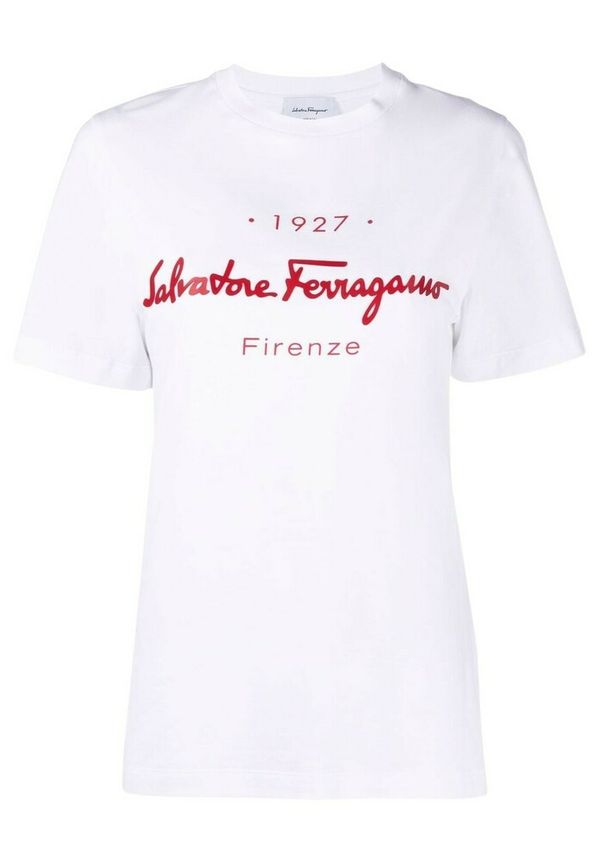 Salvatore Ferragamo - T-shirts - Vit - Dam - Storlek: M