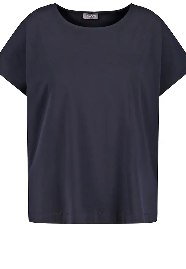 SAMOON T-shirt marinblå