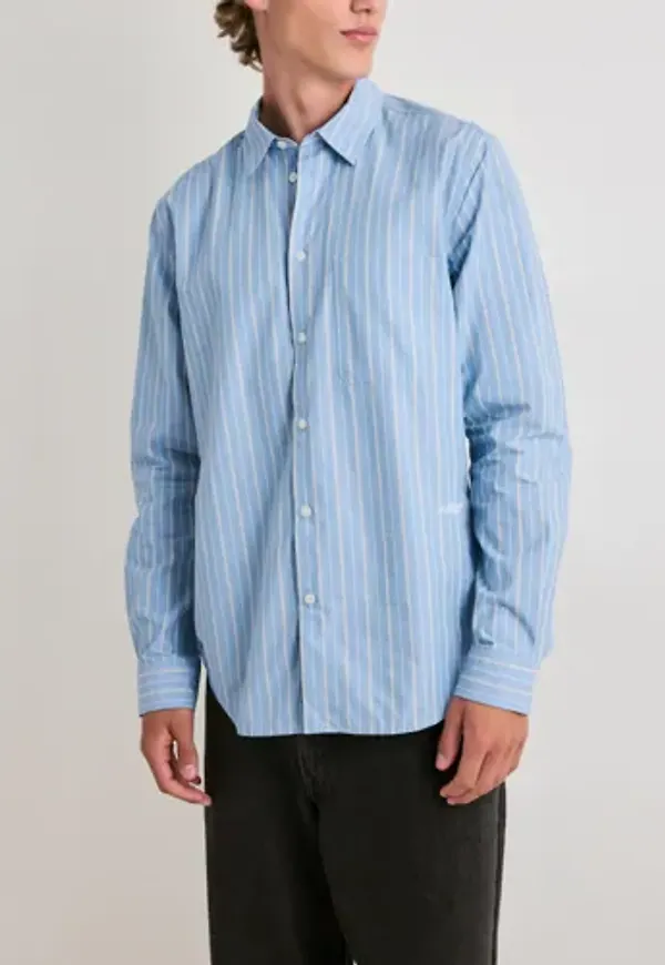 Samsøe Samsøe Saliam Nj Shirt 16190 Enfärgade skjortor Blå