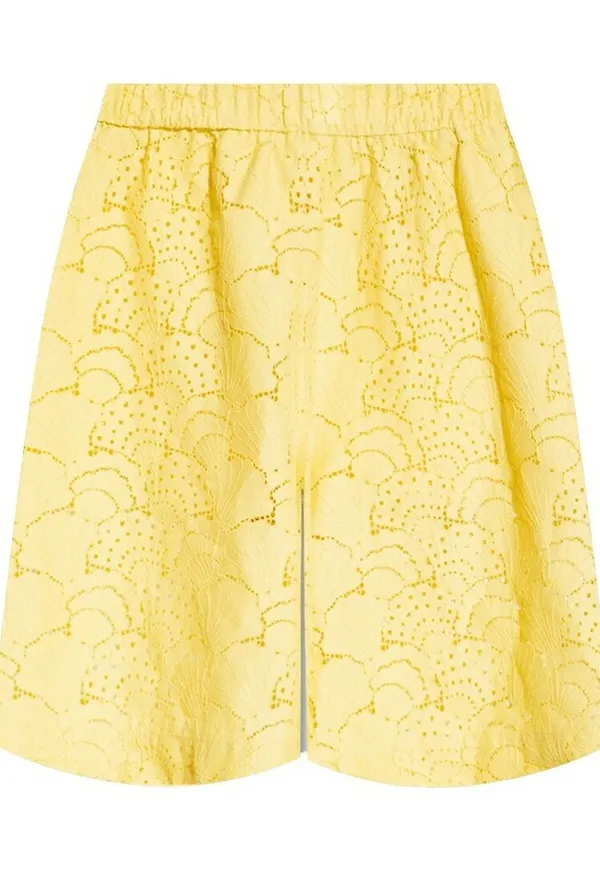 Samsøe Samsøe 'Karen' lace shorts Gul, Dam