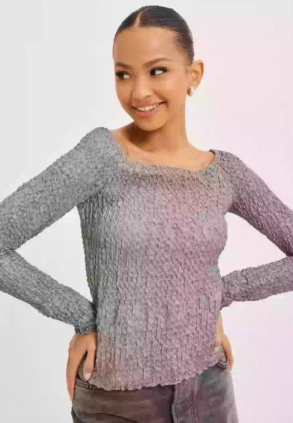 Samsøe Samsøe Bianca Ls Blouse 14452 Långärmade toppar Silver