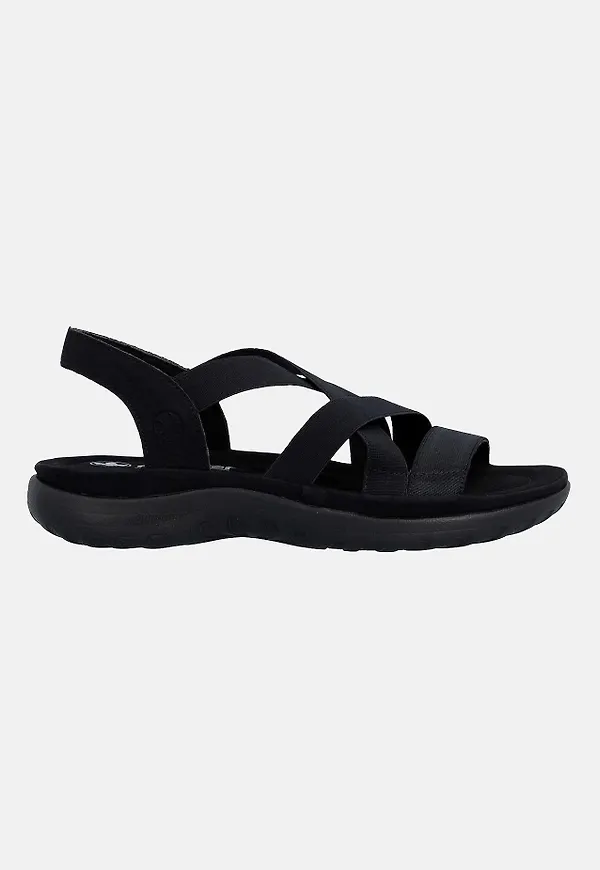 Sandal med elastiska remmar