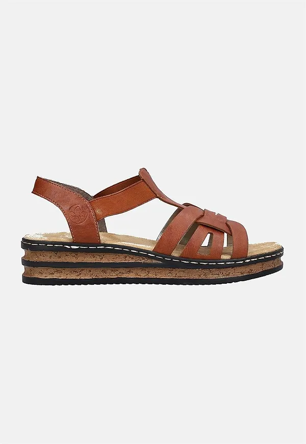 Sandal med kilklack