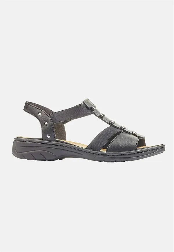 Sandal med resårremmar