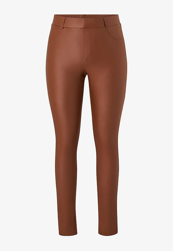 Sandgaard - Byxor Dublin Coated Pants - Brun