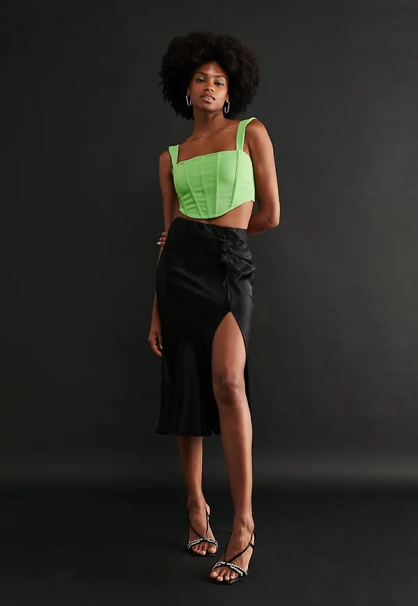 Sandy satin skirt