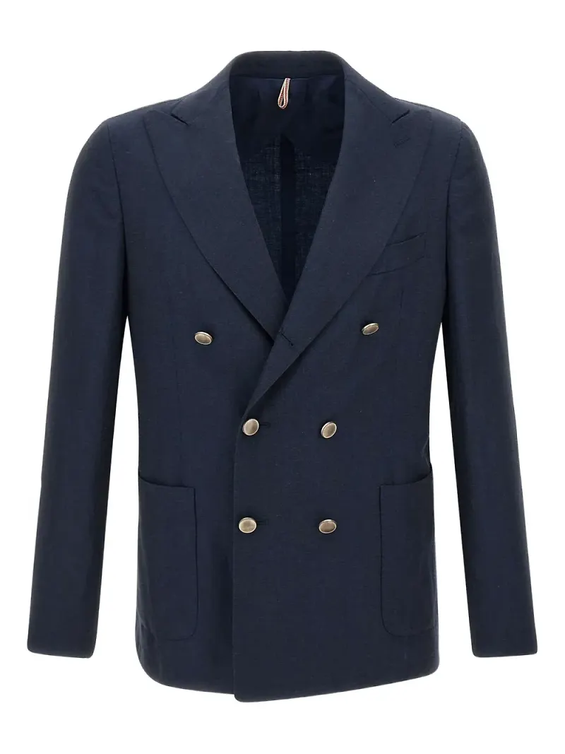 Santaniello dubbelknäppt blazer - Blå