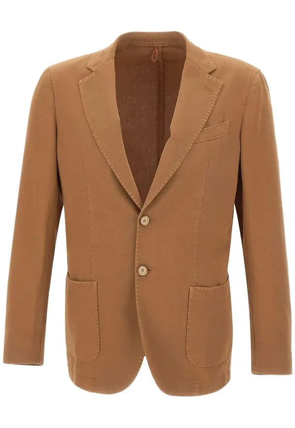 Santaniello enkelknäppt blazer - Brun