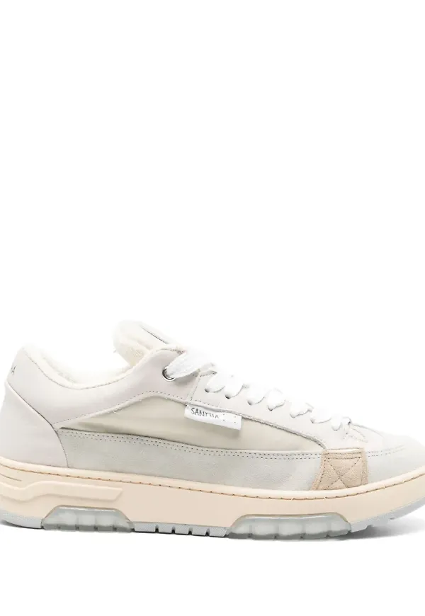 SANTHA sneakers med panel - Neutral