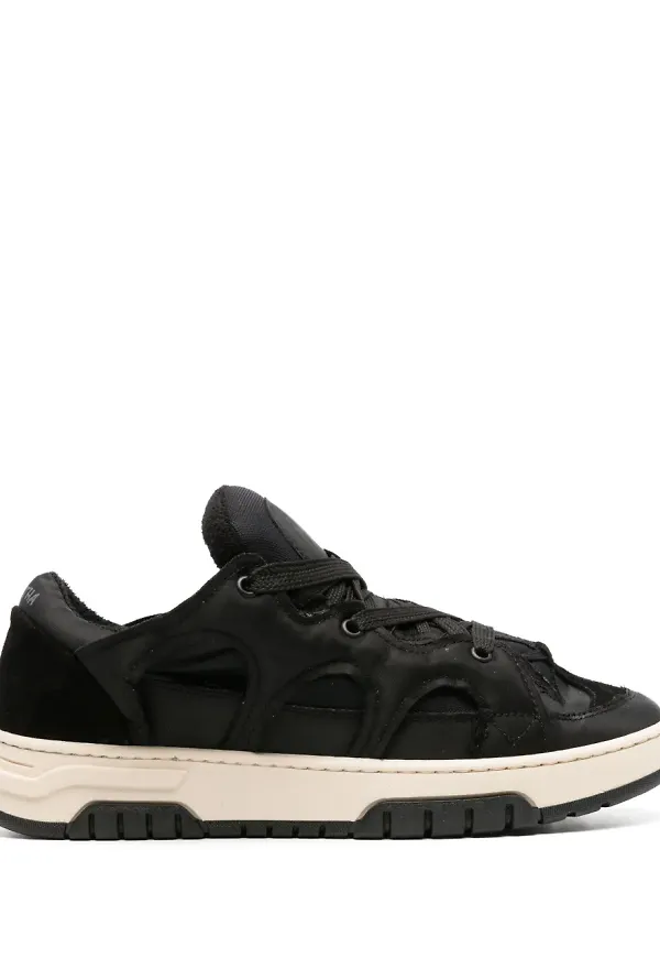 Santha sneakers med panel - Svart