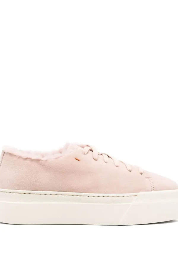 Santoni sneakers i mocka - Rosa