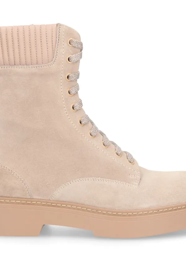 Santoni Stövlar med snörning Beige, Dam