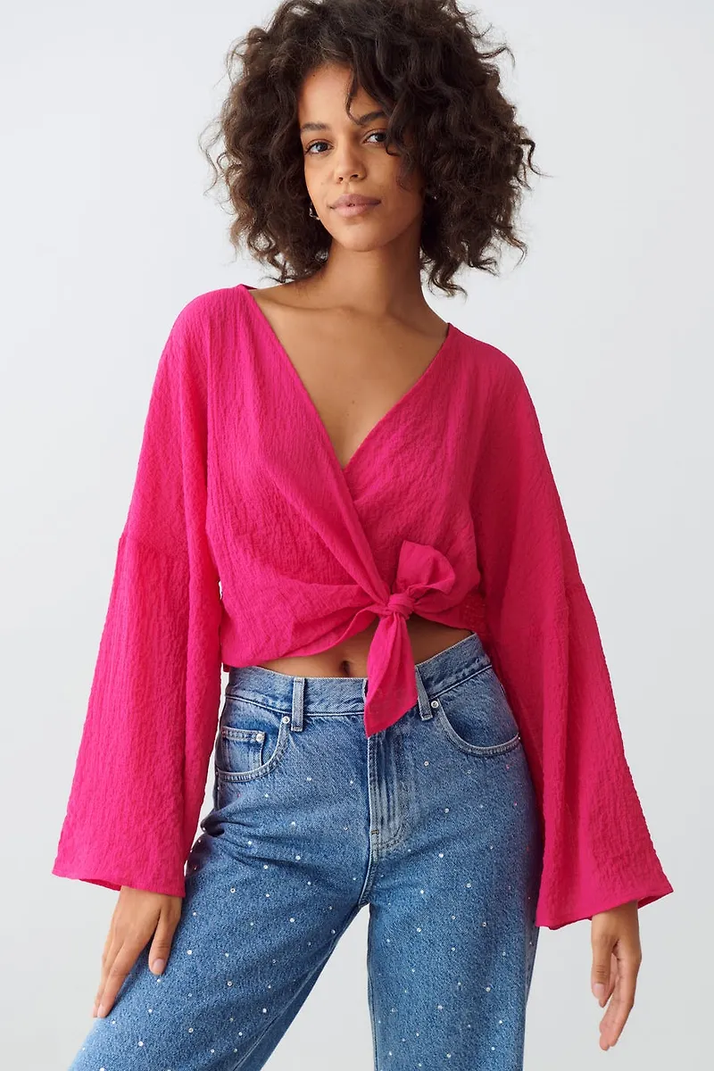 Sarah wrap blouse