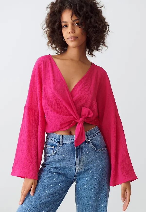Sarah wrap blouse