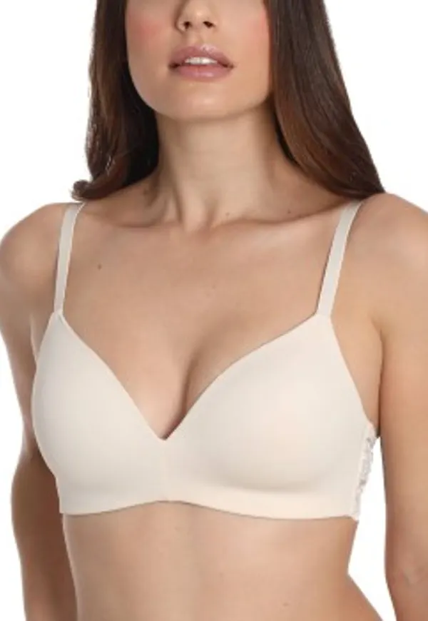 sassa BH Classic Lace Padded Soft Bra Pärlvit polyamid B 95 Dam